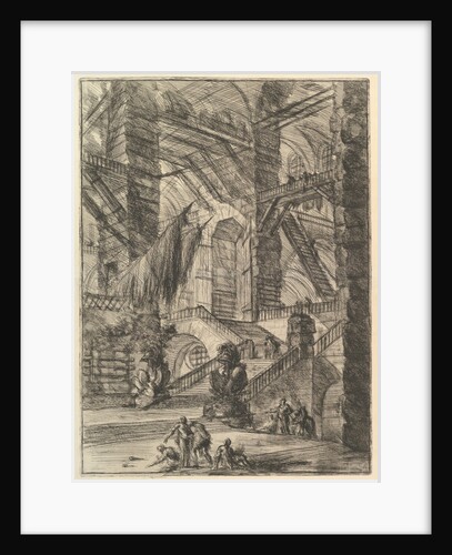 The Staircase with Trophies, from Carceri d'invenzione, ca. 1749-50 by Giovanni Battista Piranesi