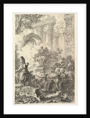 Frontispiece, with Statue of Minerva, ca. 1748 by Giovanni Battista Piranesi