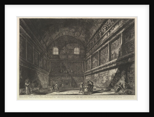 Interior view of the ancient Temple of Bacchus, now the church of S. Urbano, two miles…, ca. 1750 by Giovanni Battista Piranesi