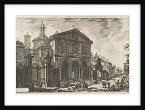View of the Basilica of San Sebastiano fuori delle mura [St. Sebastian ouside the Wall…, ca. 1750 by Giovanni Battista Piranesi