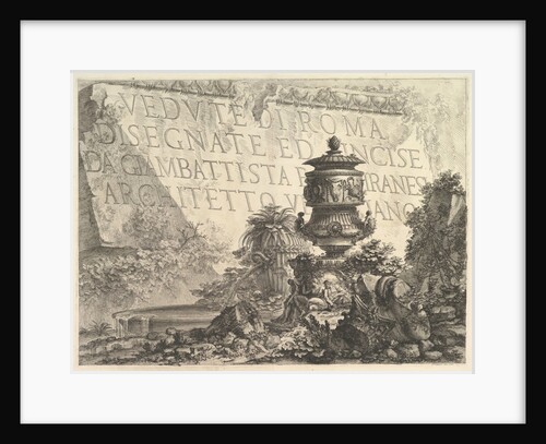 Frontispiece, 1748 by Giovanni Battista Piranesi