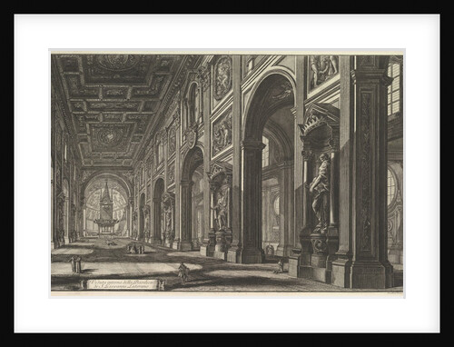 S. Giovanni in Laterano. Interior, ca. 1768 by Giovanni Battista Piranesi