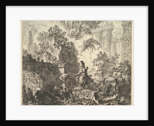 Frontispiece, with Statue of Minerva, ca. 1748 by Giovanni Battista Piranesi