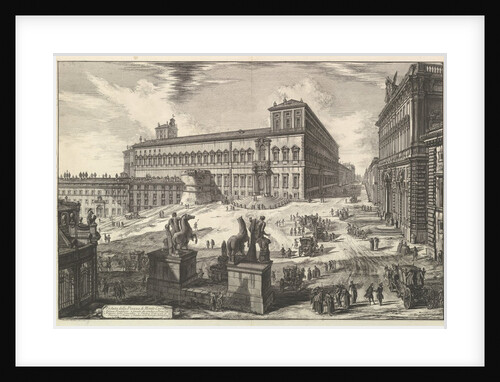 View of the Piazza di monte Cavallo, from Vedute di Roma, ca. 1773 by Giovanni Battista Piranesi