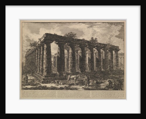 View showing the remains of a large enclosure of columns…, from Différentes vues de …, ca. 1748 by Giovanni Battista Piranesi