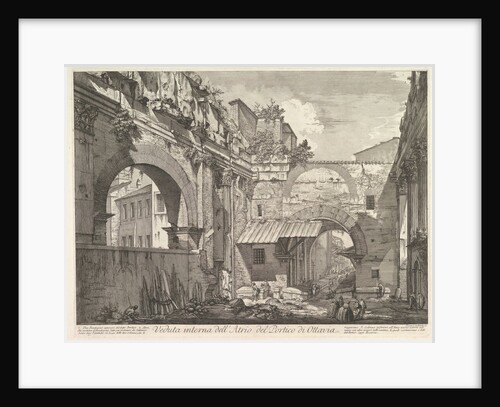 Veduta interna dell'Atrio del Portico di Ottavi by Giovanni Battista Piranesi