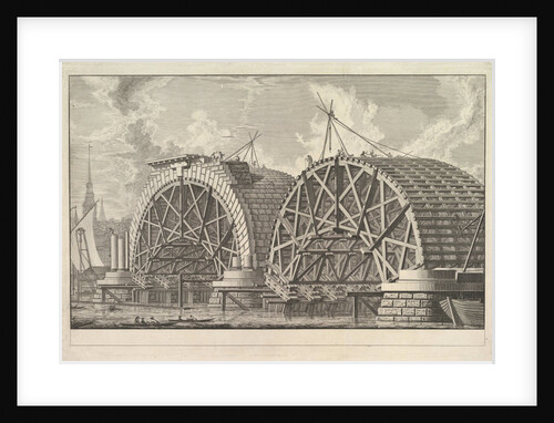 A view of part of the intended Bridge at Blackfriars, London, ca. 1764 by Giovanni Battista Piranesi