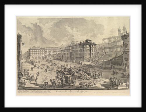 The Piazza di Spagna, ca. 1750 by Giovanni Battista Piranesi