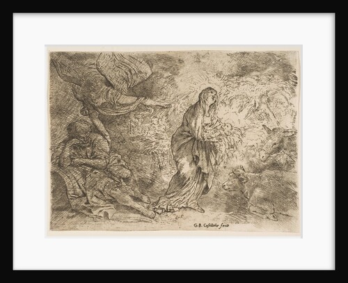 The angel awakening Joseph to the presence of the Virgin and Child, ca. 1645-49 by Giovanni Benedetto Castiglione