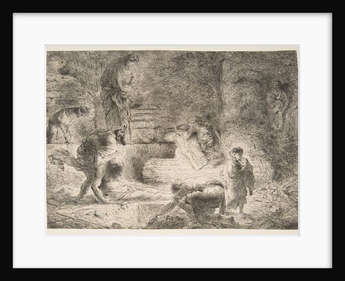 Tobit burying the Dead, ca. 1647-51 by Giovanni Benedetto Castiglione