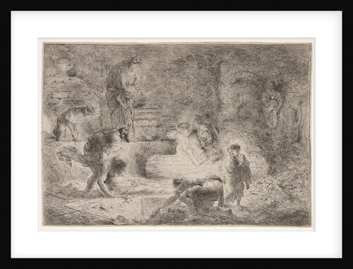 Tobit burying the dead, ca. 1647-51 by Giovanni Benedetto Castiglione