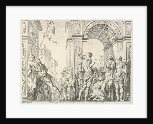 Saint James Cures a Blind Man, from 'The Story of Saints James and Christopher in the Erem…, 1776 by David Giovanni