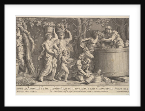 Vintage scene, 1704 by Giovanni Girolamo Frezza