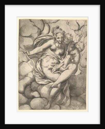 Venus and Cupid in the Clouds, 1568 by Giovanni Paolo Cimerlino