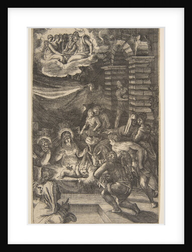 Adoration, ca. 1550-65 by Giulio Bonasone