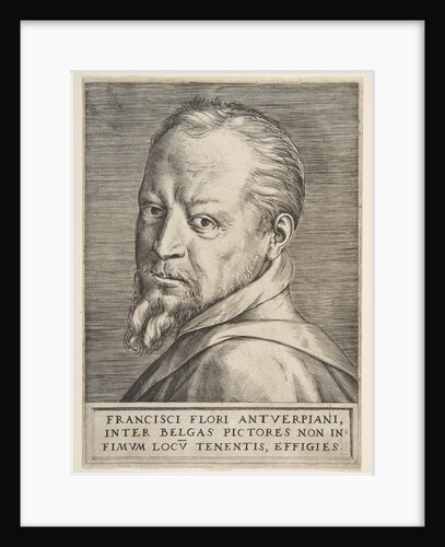 Bust portrait of Frans Floris, 1531-76 by Giulio Bonasone