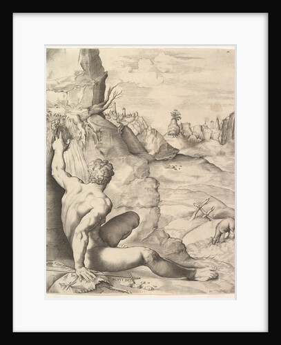 John the Baptist in the Wilderness, ca. 1545-55 by Guilo Sanuto