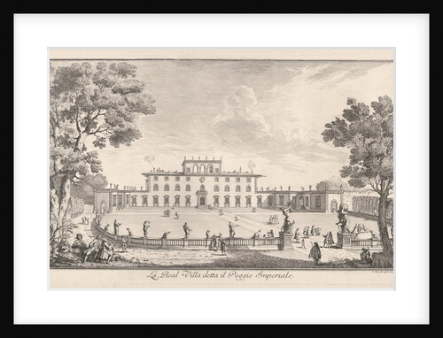 The Royal Villa called il Poggio Imperiale, view…, 1744 by Giuseppe Zocchi