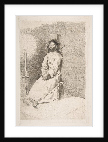 The garroted man, 1778-80 by Francisco Goya