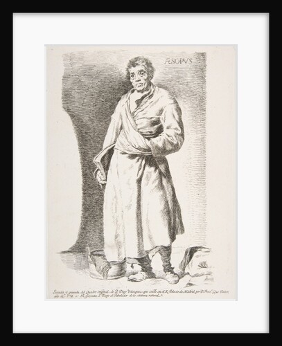 Aesop, from Etchings after Velazquez, 1778 by Francisco Goya