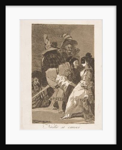 Plate 6 from 'Los Caprichos': Nobody knows himself, 1799 by Francisco Goya