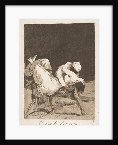 Plate 8 from 'Los Caprichos': They carried her off!, 1799 by Francisco Goya