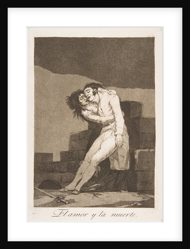 Plate 10 from 'Los Caprichos': Love and death, 1799 by Francisco Goya