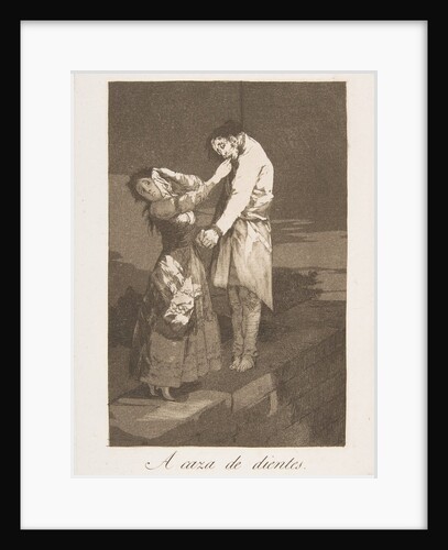 Plate 12 from 'Los Caprichos': Out hunting for teeth, 1799 by Francisco Goya