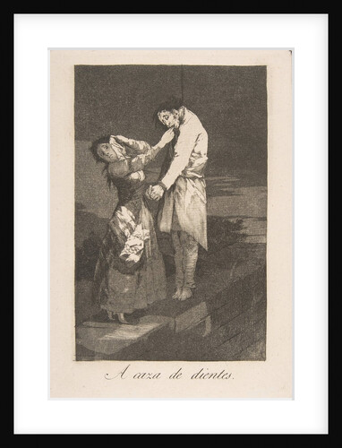 Plate 12 from 'Los Caprichos': Out hunting for teeth, 1799 by Francisco Goya