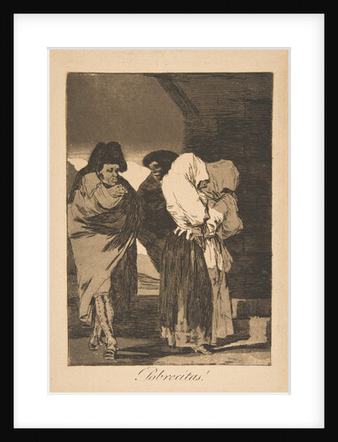 Plate 22 from 'Los Caprichos': Poor little girls!, 1799, posthumous impression by Francisco Goya