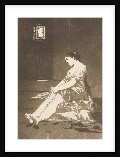 Plate 32 from 'Los Caprichos':Because she was susceptible, 1799 by Francisco Goya