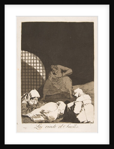 Plate 34 from 'Los Caprichos': Sleep overcomes them, 1799 by Francisco Goya