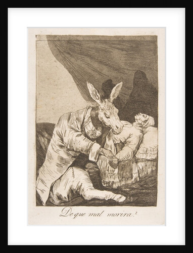 Plate 40 from 'Los Caprichos': Of what ill will he die?, 1799 by Francisco Goya