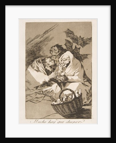 Plate 45 from 'Los Caprichos: There is Plenty to Suck, 1799 by Francisco Goya