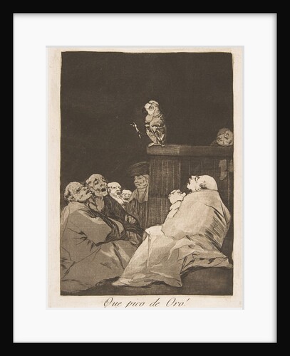 Plate 53 from 'Los Caprichos':What a golden beak!, 1799 by Francisco Goya