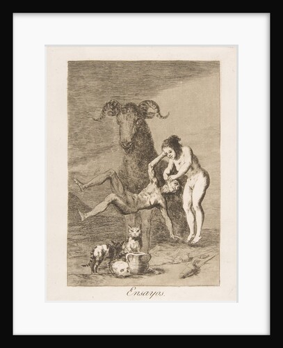 Pllate 60 from 'Los Caprichos': Trials, 1799 by Francisco Goya