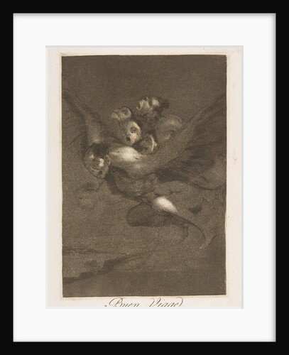 Plate 64 from 'Los Caprichos': Bon voyage, 1799 by Francisco Goya