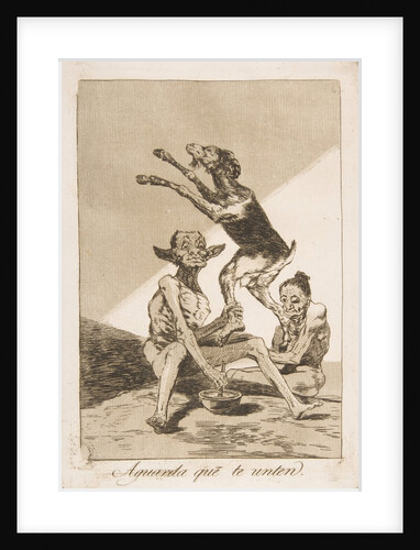 Plate 67 from 'Los Caprichos': Wait till you've been anointed, 1799 by Francisco Goya
