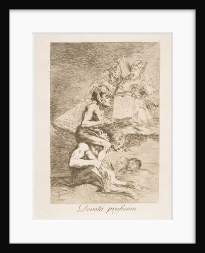 Plate 70 from 'Los Caprichos': Devout Profession, 1799 by Francisco Goya