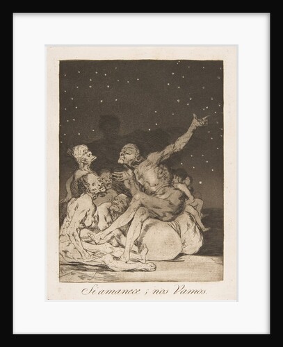 Plate 71 from 'Los Caprichos': When day breaks we will be off, 1799 by Francisco Goya
