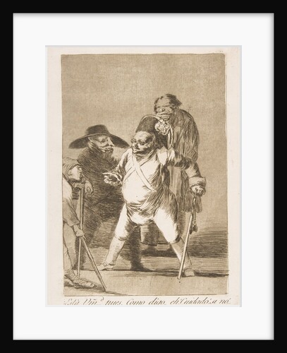 Plate 76 from 'Los Caprichos':You understand?… well, as I say… eh! Look out! otherwise…, 1799 by Francisco Goya