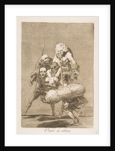 Plate 77 from 'Los Caprichos':What one does to another, 1799 by Francisco Goya