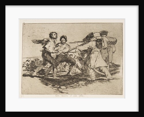 Plate 2 from 'The Disasters of War': 'Rightl…, 1810 by Francisco Goya