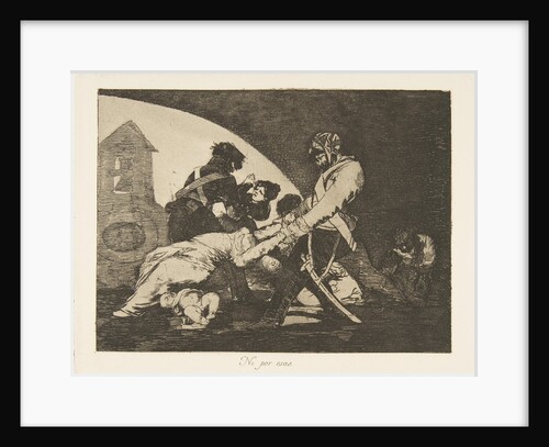 Plate 11 from 'The Disasters of War': 'Neither do these. by Francisco Goya