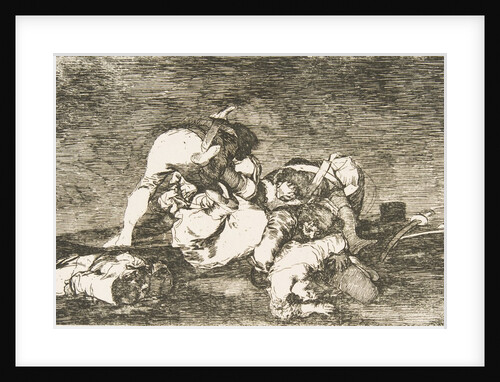 Plate 10 from 'The Disasters of War': 'Nor do these. by Francisco Goya