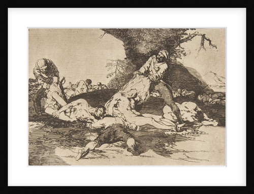 Plate 16 from 'The Disasters of War': 'They …, 1810 by Francisco Goya