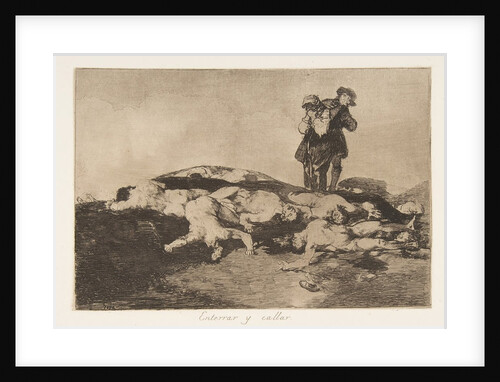 Plate18 from 'The Disasters of War': 'Bury…, 1810-20, published 1863 by Francisco Goya