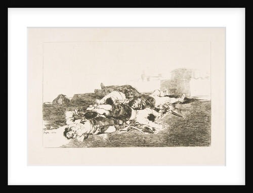 Plate 22 from 'The Disasters of War': 'Even worse. by Francisco Goya