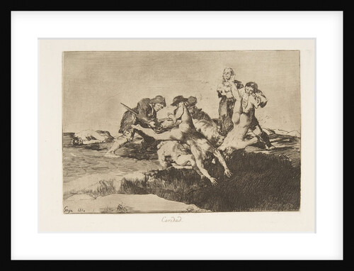 Plate 27 from 'The Disasters of War': 'Char…, 1810 by Francisco Goya