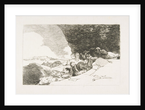 Plate 23 from 'The Disasters of War': 'The Same Elsewhere. by Francisco Goya